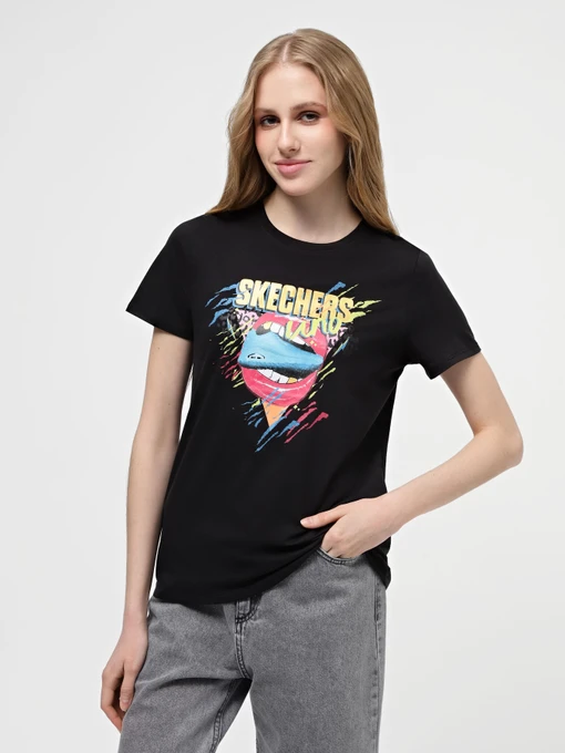 Футболки и поло Skechers Skechers Uno Classic Crew Tee модель TS111 BLK Фото