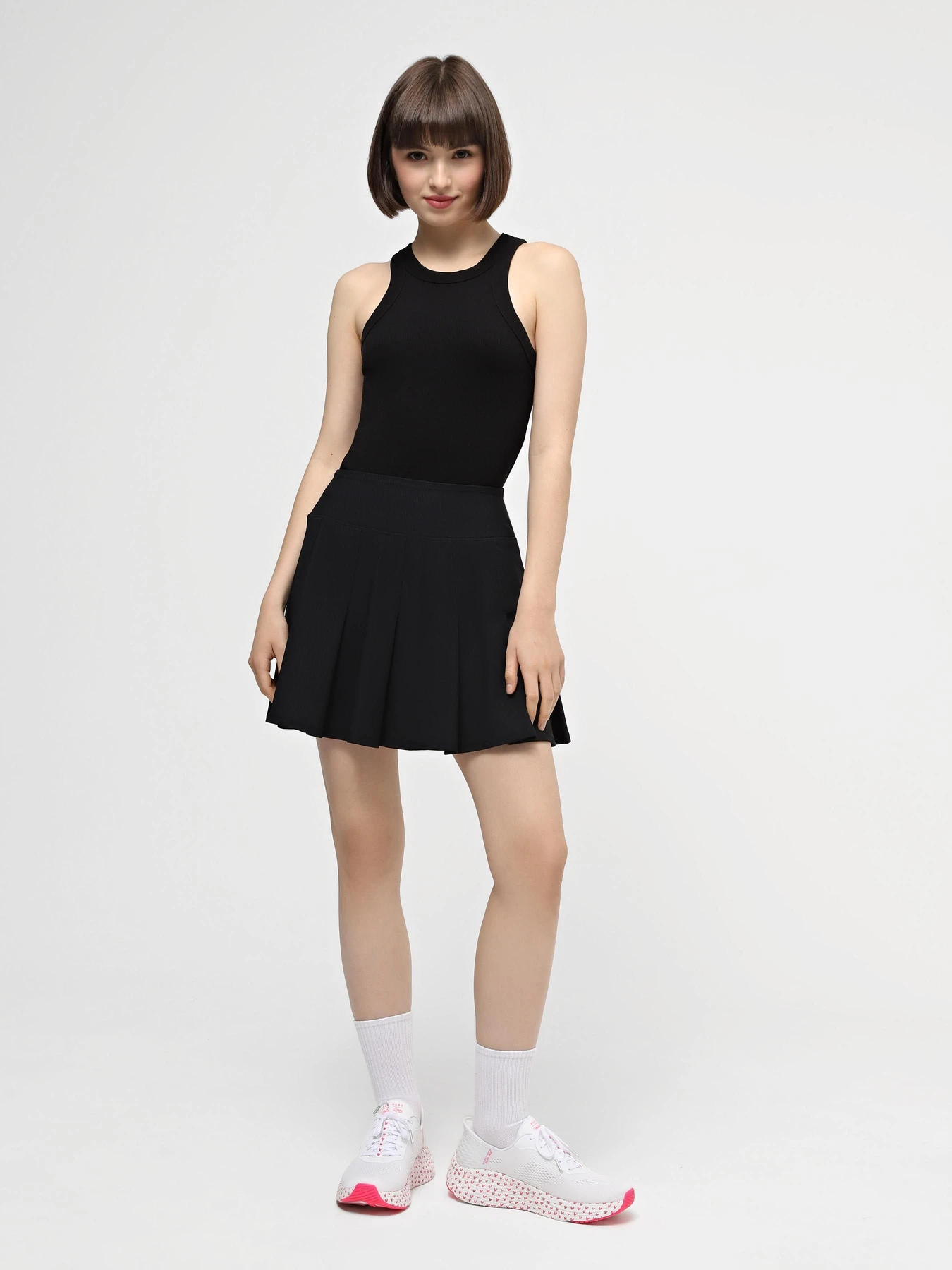 Юбки Skechers Uno Rib Pleated модель SK15 BLK Юбки Skechers Uno Rib Pleated модель SK15 BLK Фото