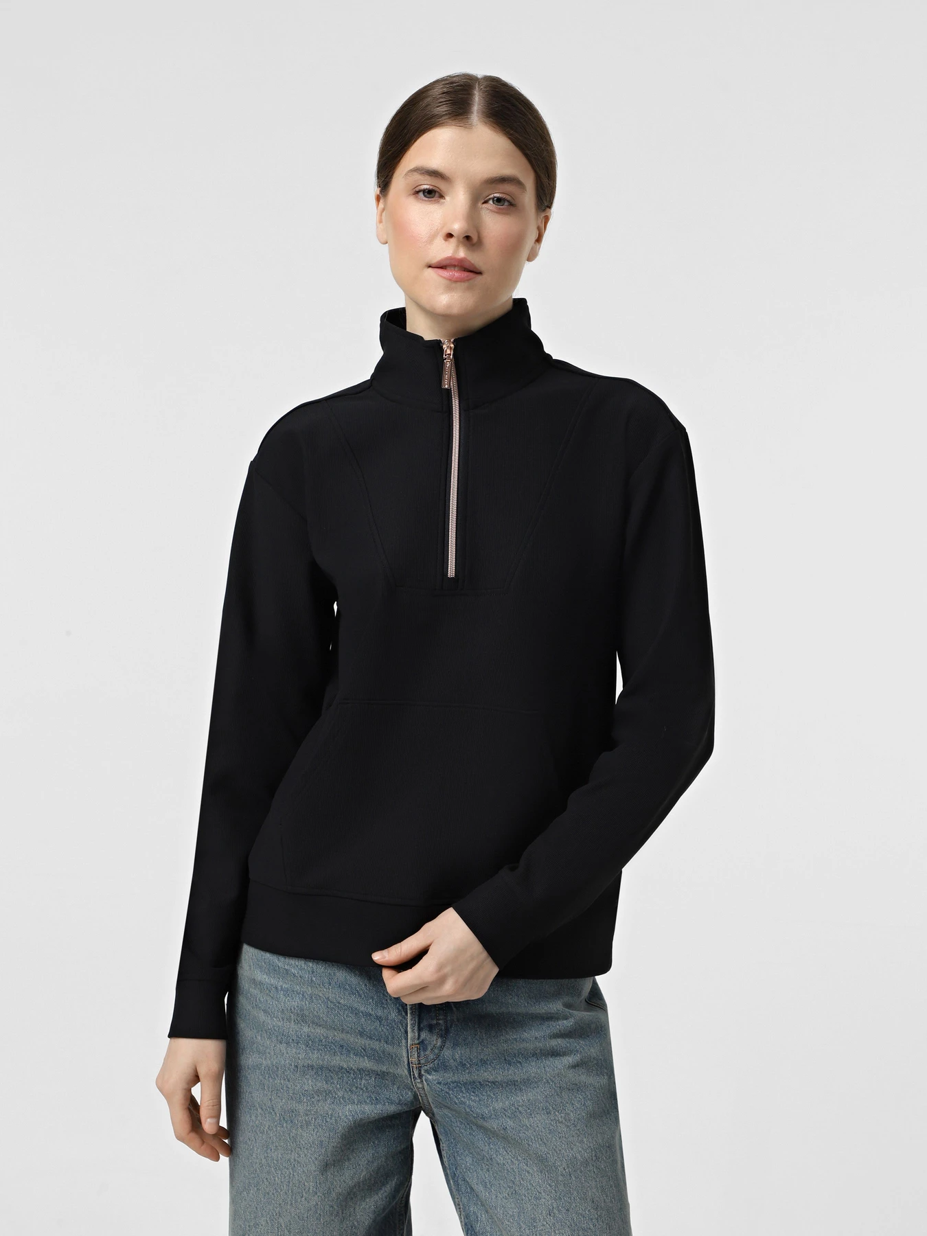 Худи и свитшоты Skechers GOLUXE RIB 1/4 ZIP модель LT116 BLK Худи и свитшоты Skechers GOLUXE RIB 1/4 ZIP модель LT116 BLK Фото
