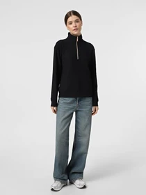 Худи и свитшоты Skechers GOLUXE RIB 1/4 ZIP модель LT116 BLK Фото