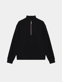 Худи и свитшоты Skechers GOLUXE RIB 1/4 ZIP модель LT116 BLK Фото