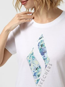 Футболки і поло Skechers FLORAL DIAMOND CLASSIC CREW TE модель TS181 WHT Фото