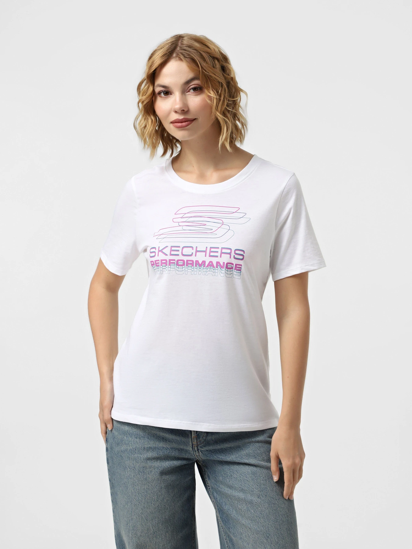 Футболки и поло Skechers VELOCITY TEE модель TS220 WHT Футболки и поло Skechers VELOCITY TEE модель TS220 WHT Фото