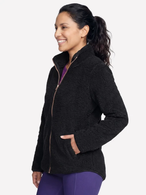 Жіноча Куртка-шерпа Skechers SKECH-SHERPA TUNIC JACKET фото 3
