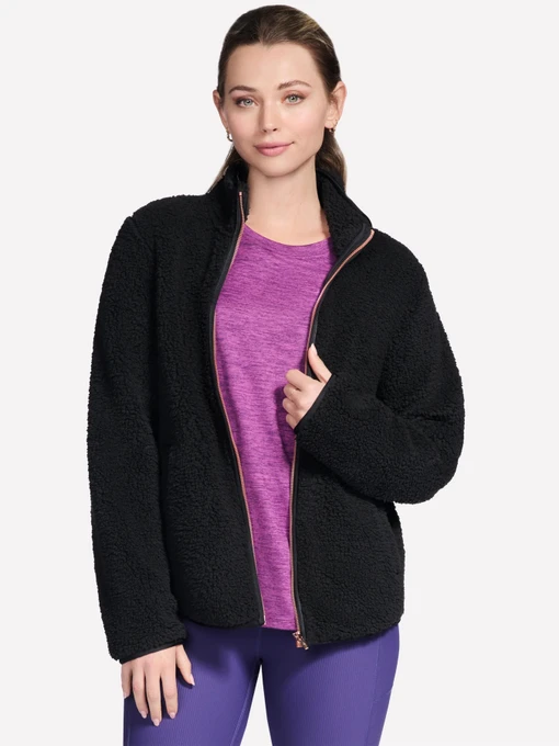 Худі та світшоти Skechers SKECH-SHERPA TUNIC JACKET модель JA218 BLK Фото