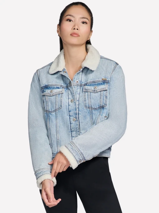 Куртки та дублянки Skechers SHERPA DENIM JACKET модель JA240 DNTP Фото