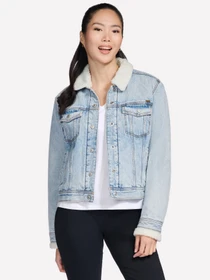 Куртки и дубленки Skechers SHERPA DENIM JACKET модель JA240 DNTP Фото