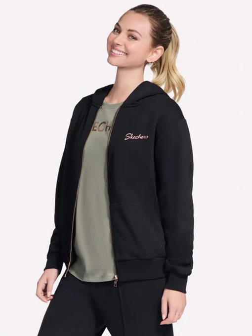 Жіноча Кофта Skechers SKECH-SWEATS SIGNTATURE FZ HOO фото 3
