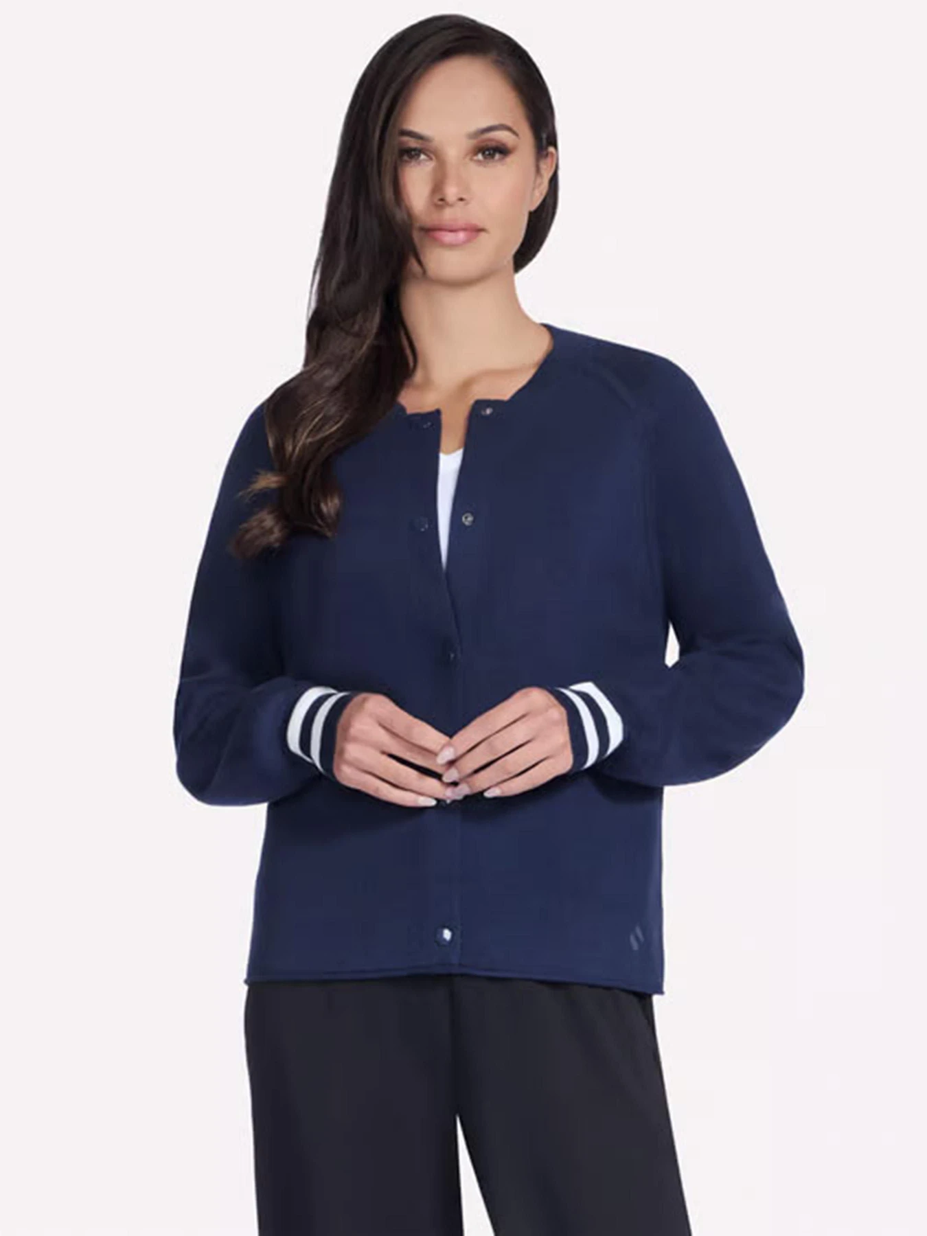 Куртки та дублянки Skechers GOWALK REFLECTION SWEATER BOMB модель SW7 NVY Фото