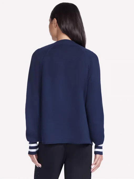 Бавовняний Жіночий Бомбер Skechers GOWALK REFLECTION SWEATER BOMB фото 2