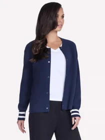 Куртки та дублянки Skechers GOWALK REFLECTION SWEATER BOMB модель SW7 NVY Фото