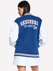 Куртки та дублянки Skechers SKECHERS STREET VARSITY JACKET модель JA351 PKBL Фото