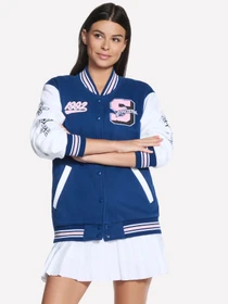Куртки та дублянки Skechers SKECHERS STREET VARSITY JACKET модель JA351 PKBL Фото