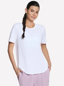 Футболки и поло Skechers GOWALK LUXE RIB TEE модель TP163 WHT Фото