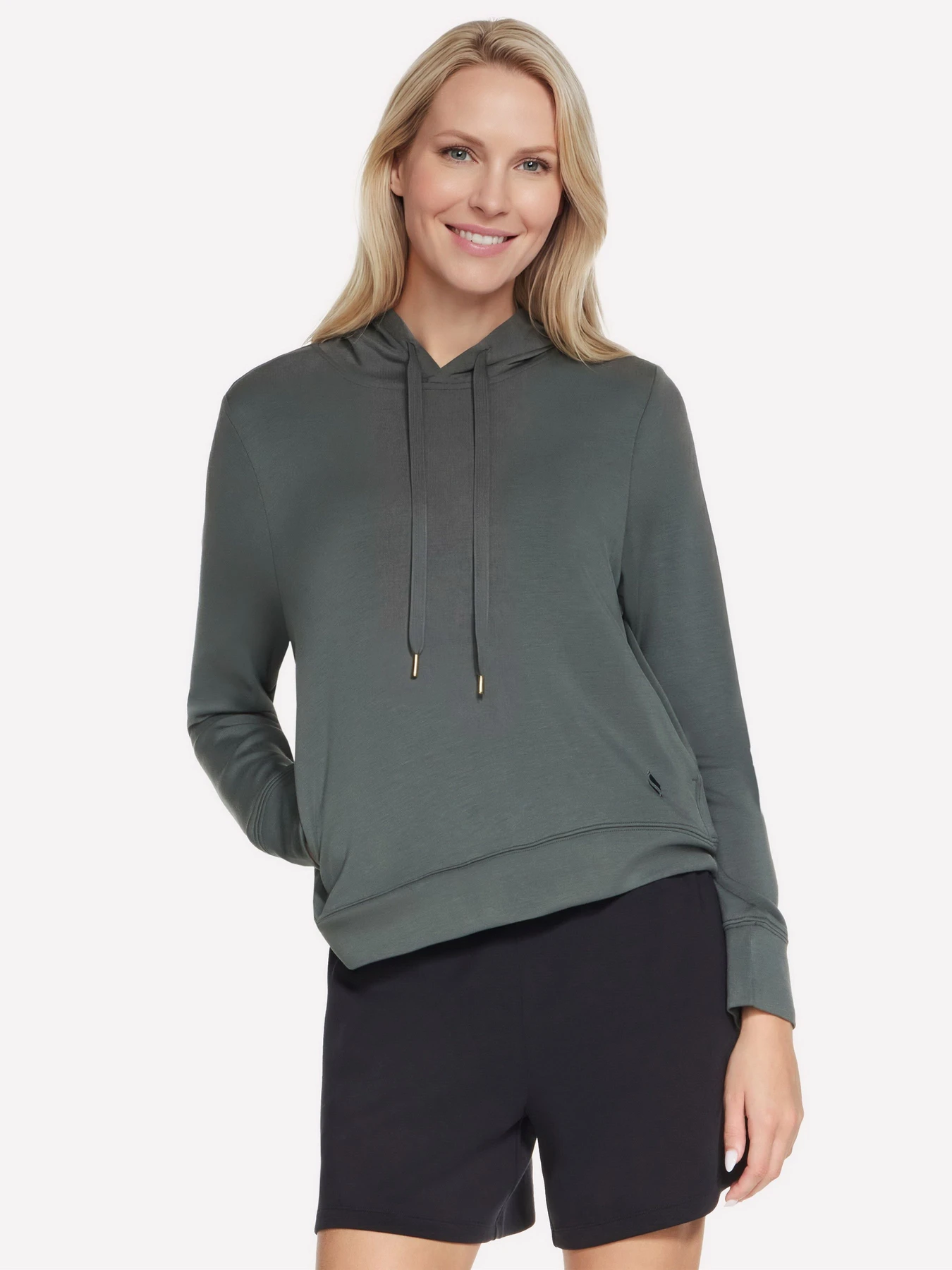 Худи и свитшоты Skechers SKECHLUXE ELEVATE HOODIE модель HD127 GNBK Худи и свитшоты Skechers SKECHLUXE ELEVATE HOODIE модель HD127 GNBK Фото