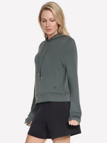 Худи и свитшоты Skechers SKECHLUXE ELEVATE HOODIE модель HD127 GNBK Фото