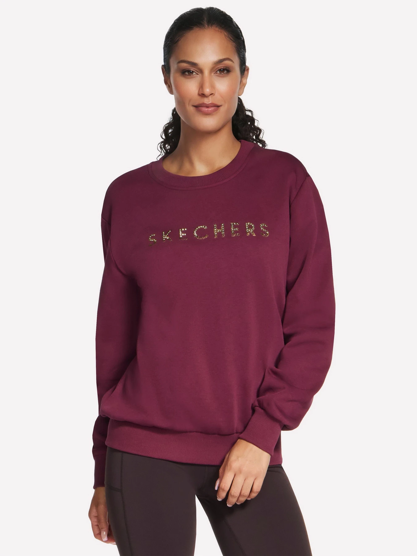 Худи и свитшоты Skechers SKECHERS BLING CREW модель LT286 BUPK Фото