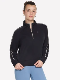 Худи и свитшоты Skechers SKECHLUXE ELEVATE 1/4 ZIP модель LT321 BLK Фото