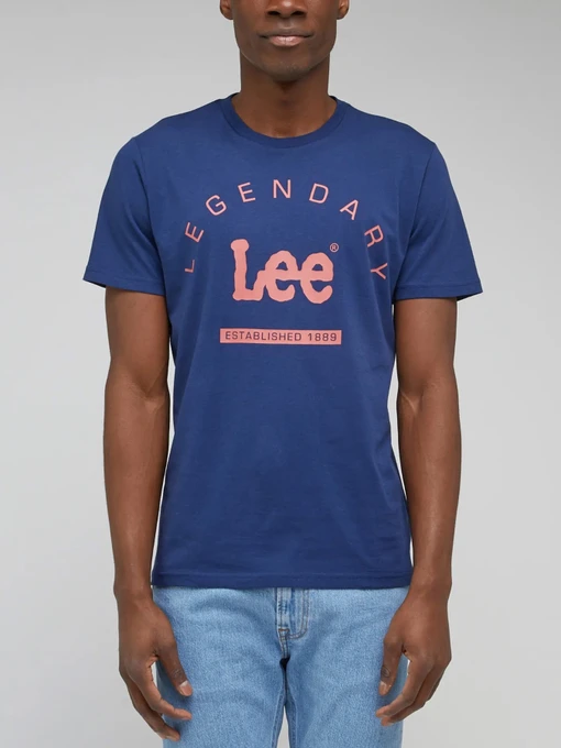 Футболки и поло Lee Logo Crew модель LL55FQA43 Фото