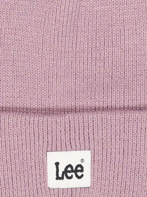 Lee Beanie Шапка колір фіолетовий фото 3