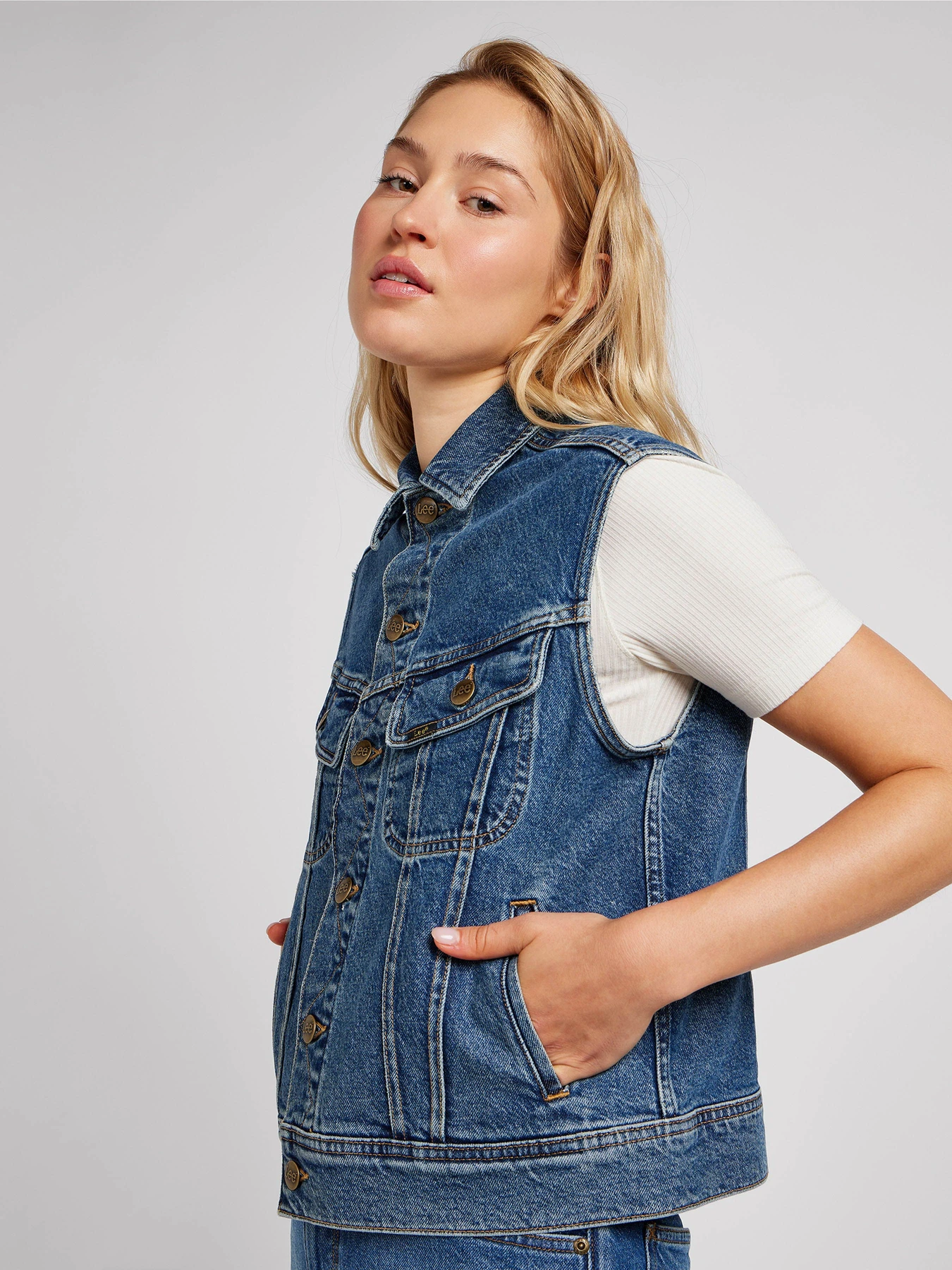 Куртки та дублянки Lee Sleeveless Rider модель 112349537 Куртки та дублянки Lee Sleeveless Rider модель 112349537 Фото
