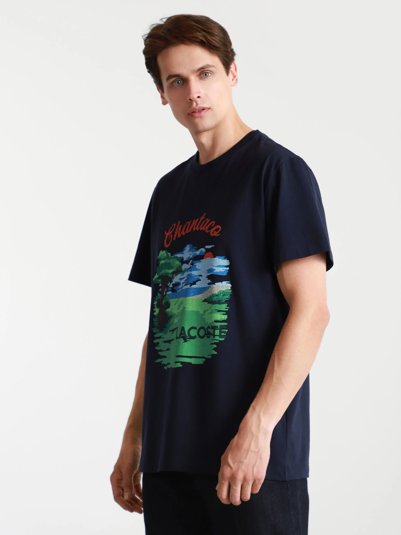 Футболки и поло Lacoste модель TH0437MNW Футболки и поло Lacoste модель TH0437MNW Фото