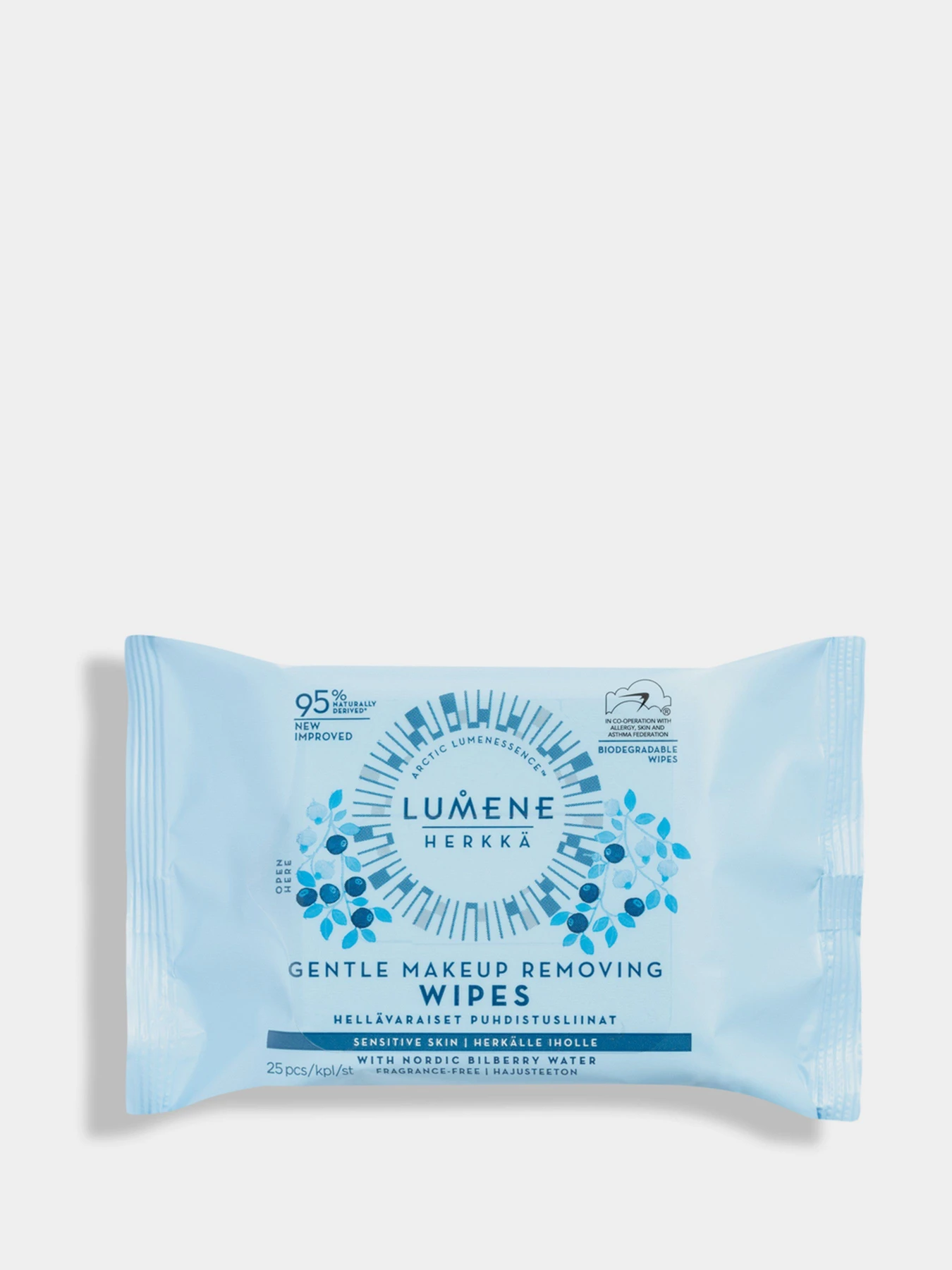 Серветки 3в1 Gentle Makeup Removing Wipes LUMENE модель 6412600843774 Фото