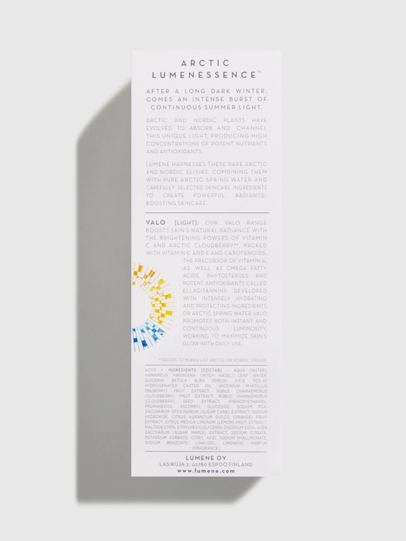 Лосьон для лица Valo LUMENE модель 6412600802580 Лосьон для лица Valo LUMENE модель 6412600802580 Фото