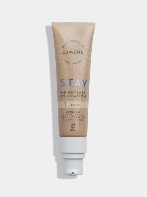 Основа тональна стійка SPF 30 Stay Weightless Foundation Longwear Mineral LUMENE модель 6412600847628 Фото