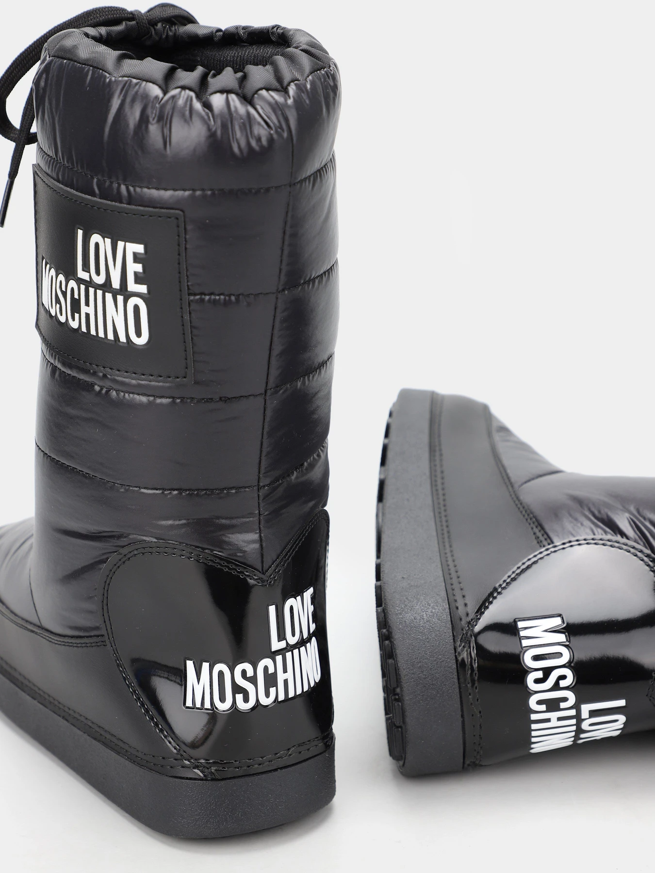 Ботинки и сапоги Love Moschino модель 1211204_чорний з білим Ботинки и сапоги Love Moschino модель 1211204_чорний з білим Фото