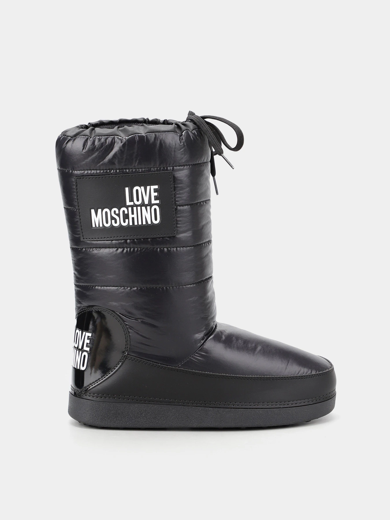 Ботинки и сапоги Love Moschino модель 1211204_чорний з білим Ботинки и сапоги Love Moschino модель 1211204_чорний з білим Фото