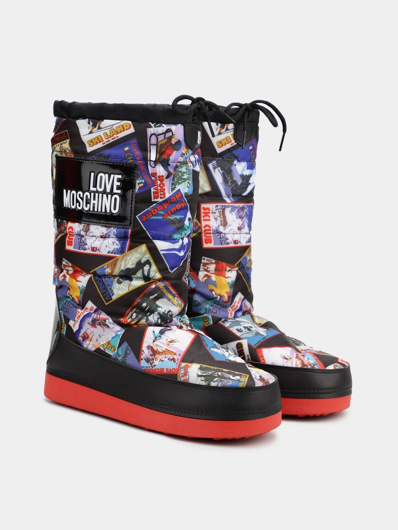Ботинки и сапоги Love Moschino модель 1211201_чорний комб. Ботинки и сапоги Love Moschino модель 1211201_чорний комб. Фото