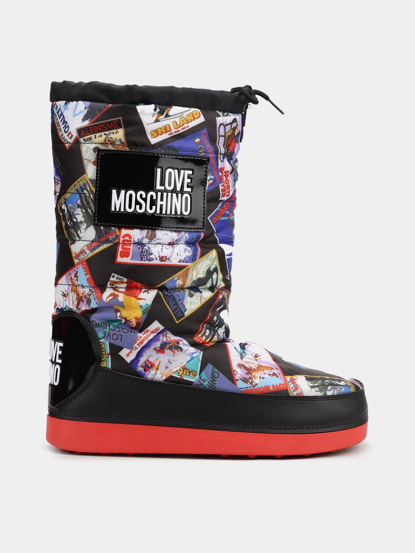 Ботинки и сапоги Love Moschino модель 1211201_чорний комб. Ботинки и сапоги Love Moschino модель 1211201_чорний комб. Фото