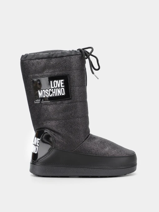 Ботинки и сапоги Love Moschino модель 1211202_чорний з білим Фото