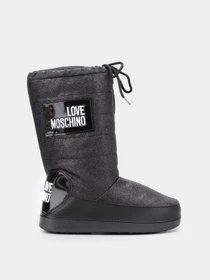 Ботинки и сапоги Love Moschino модель 1211202_чорний з білим Фото