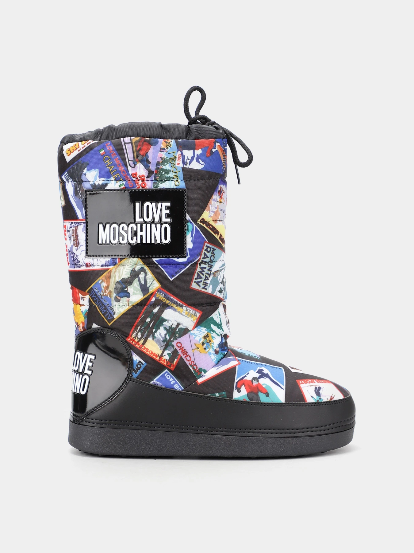 Ботинки и сапоги Love Moschino модель 1211203_чорний комб. Фото