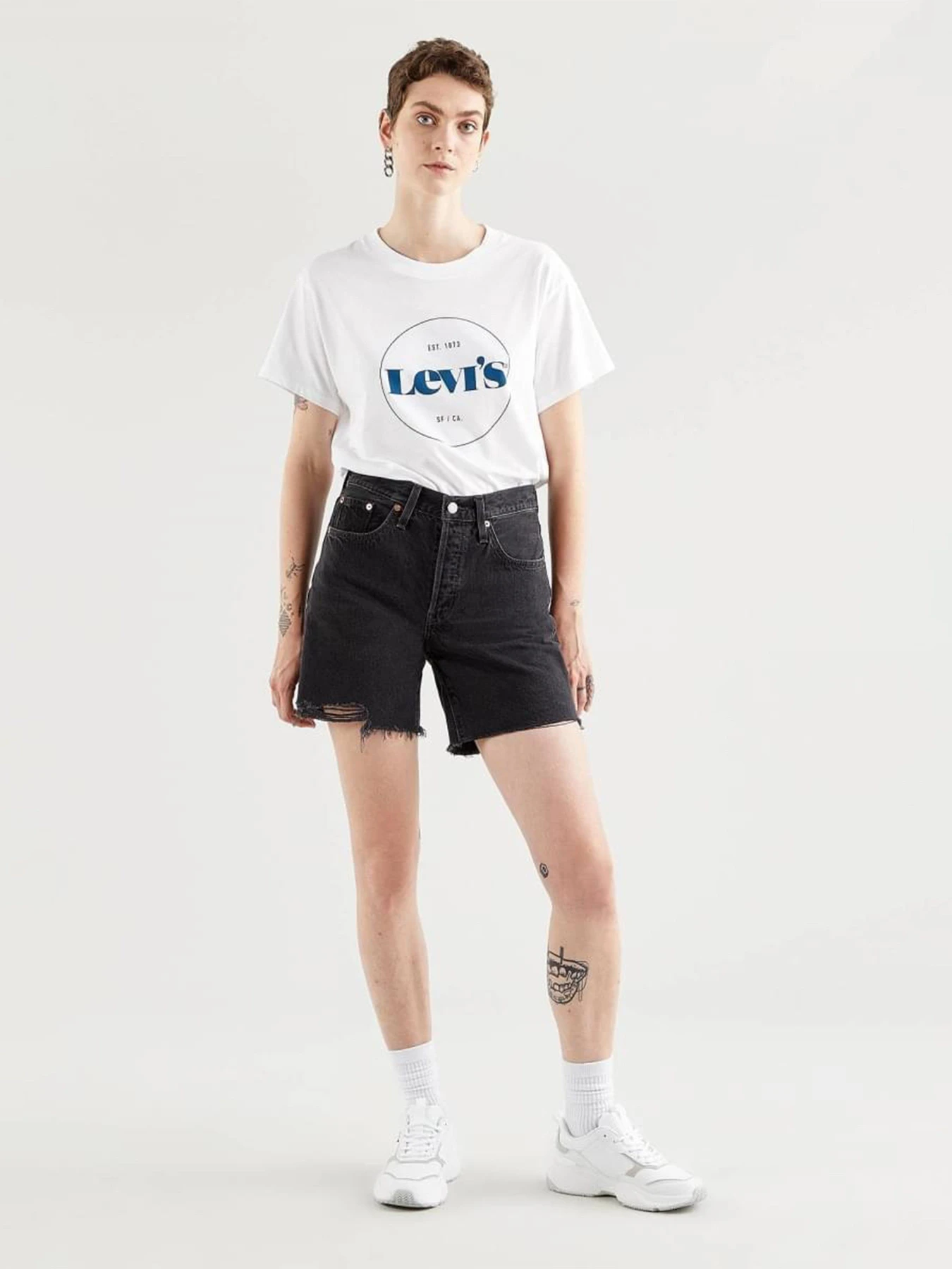Шорты Levi's 501 Mid Thigh Lunar модель 85833;0016 Шорты Levi's 501 Mid Thigh Lunar модель 85833;0016 Фото