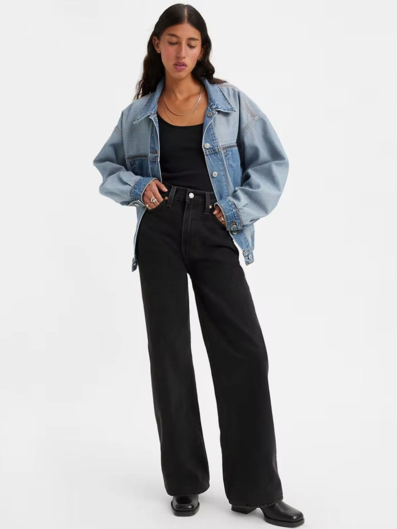 Джинси Levi's Ribcage Wide Leg H223 модель A6081;0001 Джинси Levi's Ribcage Wide Leg H223 модель A6081;0001 Фото