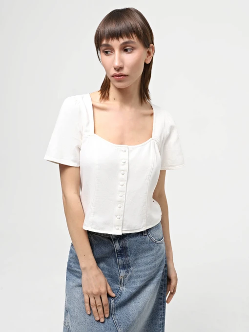 Сорочки Levi's Pascale Ss Blouse Ecru Gd модель A7332;0000 Фото