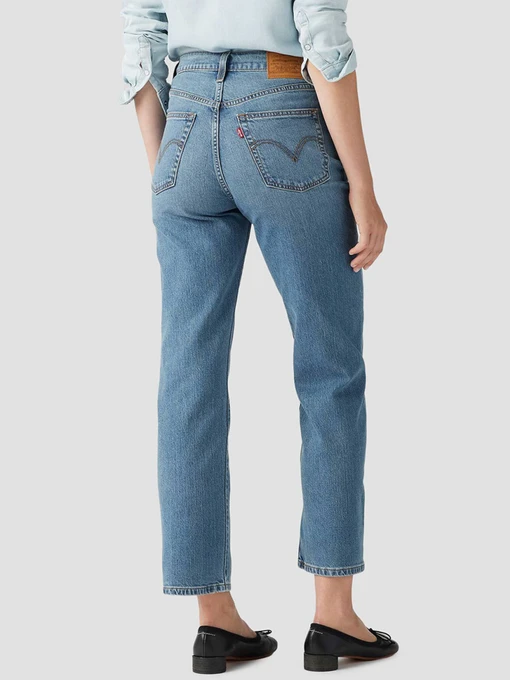 Бавовняні Жіночі Прямі джинси Levi's фото 2