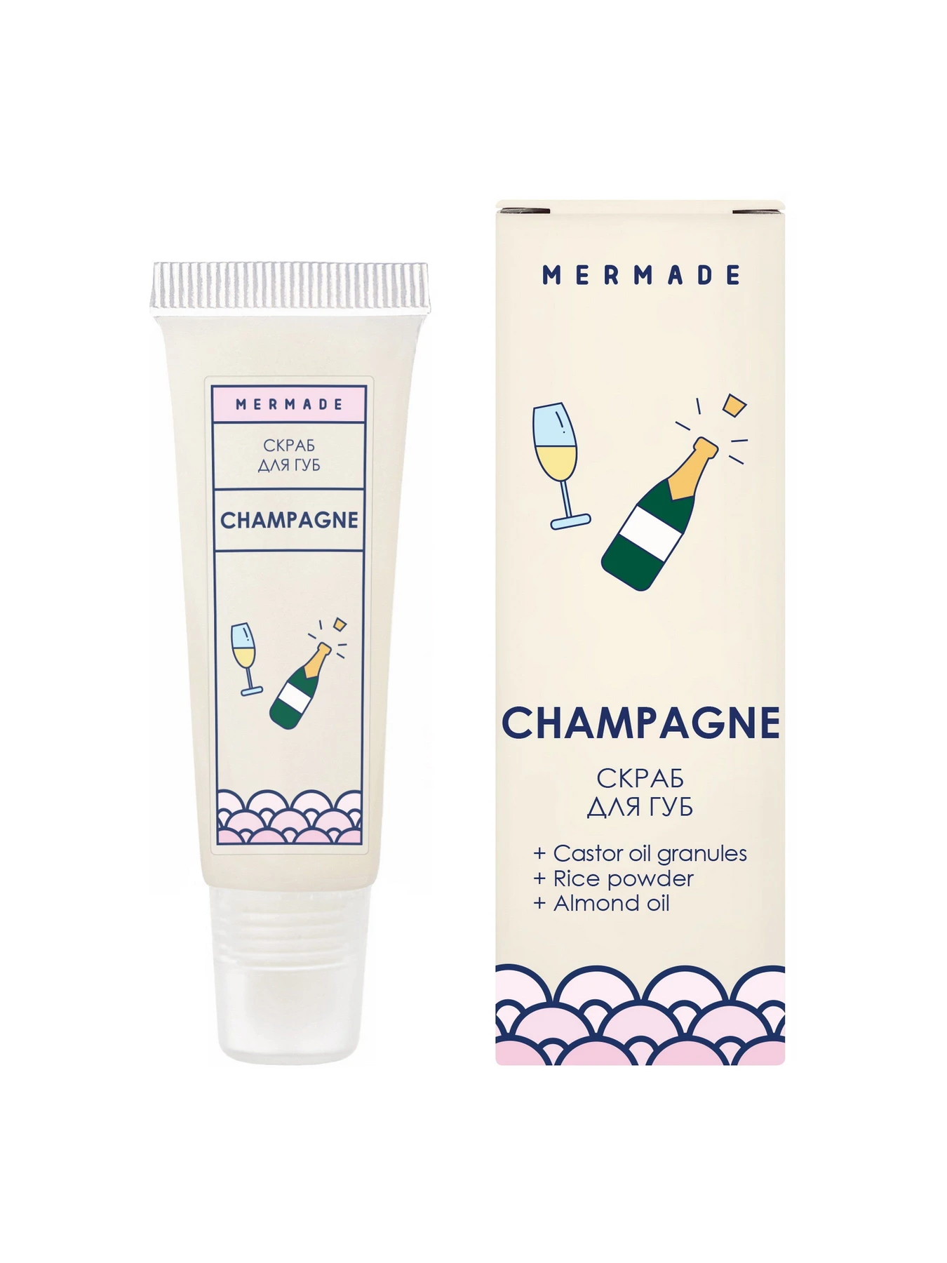 Скраб для губ Champagne MERMADE модель 4820241301461 Фото