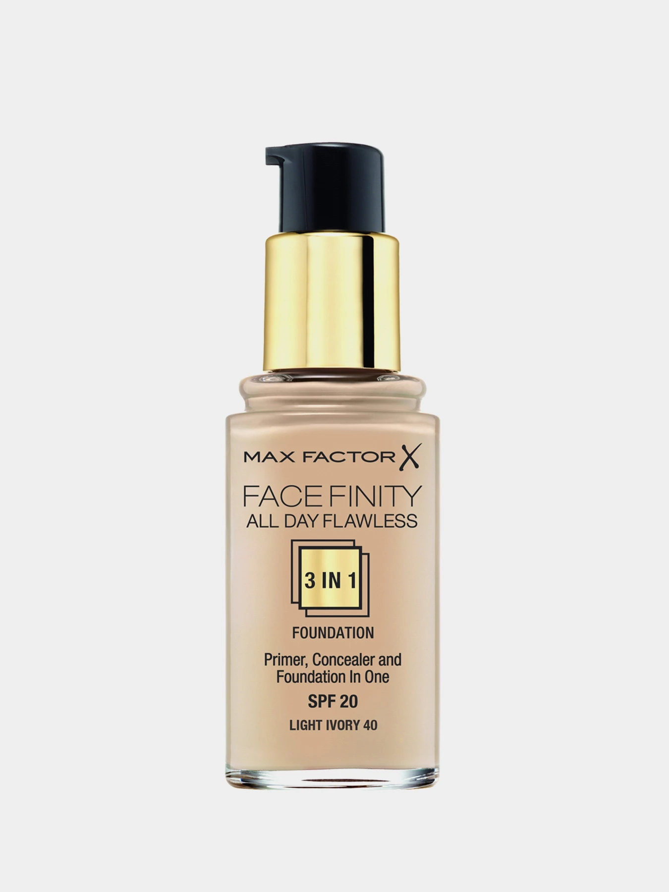 Тональна основа SPF 20 Facefinity All Day Flawless 3-in-1 Foundation MAX FACTOR модель 3614225851575 Тональна основа SPF 20 Facefinity All Day Flawless 3-in-1 Foundation MAX FACTOR модель 3614225851575 Фото