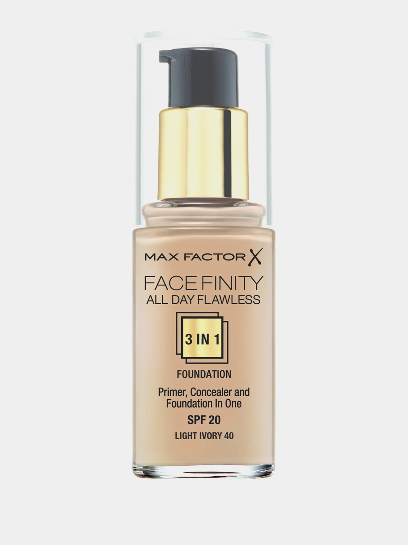 Тональна основа SPF 20 Facefinity All Day Flawless 3-in-1 Foundation MAX FACTOR модель 3614225851575 Тональна основа SPF 20 Facefinity All Day Flawless 3-in-1 Foundation MAX FACTOR модель 3614225851575 Фото