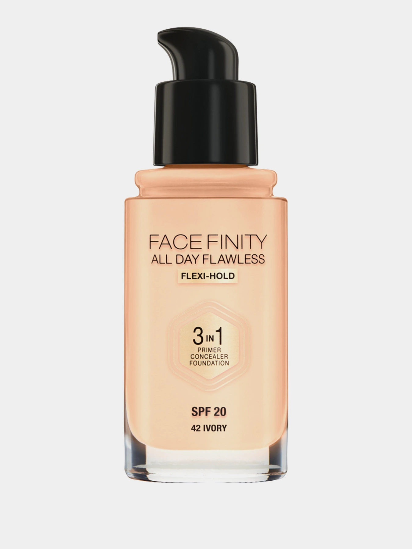 Тональна основа SPF 20 Facefinity All Day Flawless 3-in-1 Foundation MAX FACTOR модель 3614227923300 Тональна основа SPF 20 Facefinity All Day Flawless 3-in-1 Foundation MAX FACTOR модель 3614227923300 Фото
