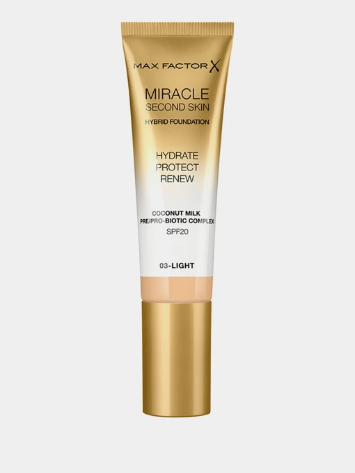 Тональна основа для обличчя Miracle Second Skin Foundation MAX FACTOR модель 3614229764765 Фото
