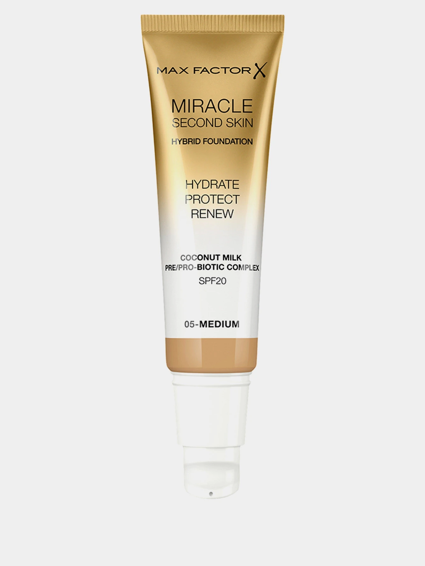 Тональна основа для обличчя Miracle Second Skin Foundation MAX FACTOR модель 3614229764833 Тональна основа для обличчя Miracle Second Skin Foundation MAX FACTOR модель 3614229764833 Фото