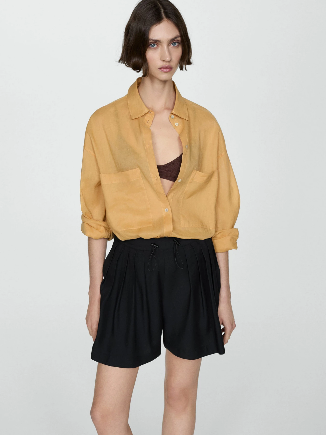 Шорты MANGO PERSEO модель 67067145_99 Шорты MANGO PERSEO модель 67067145_99 Фото