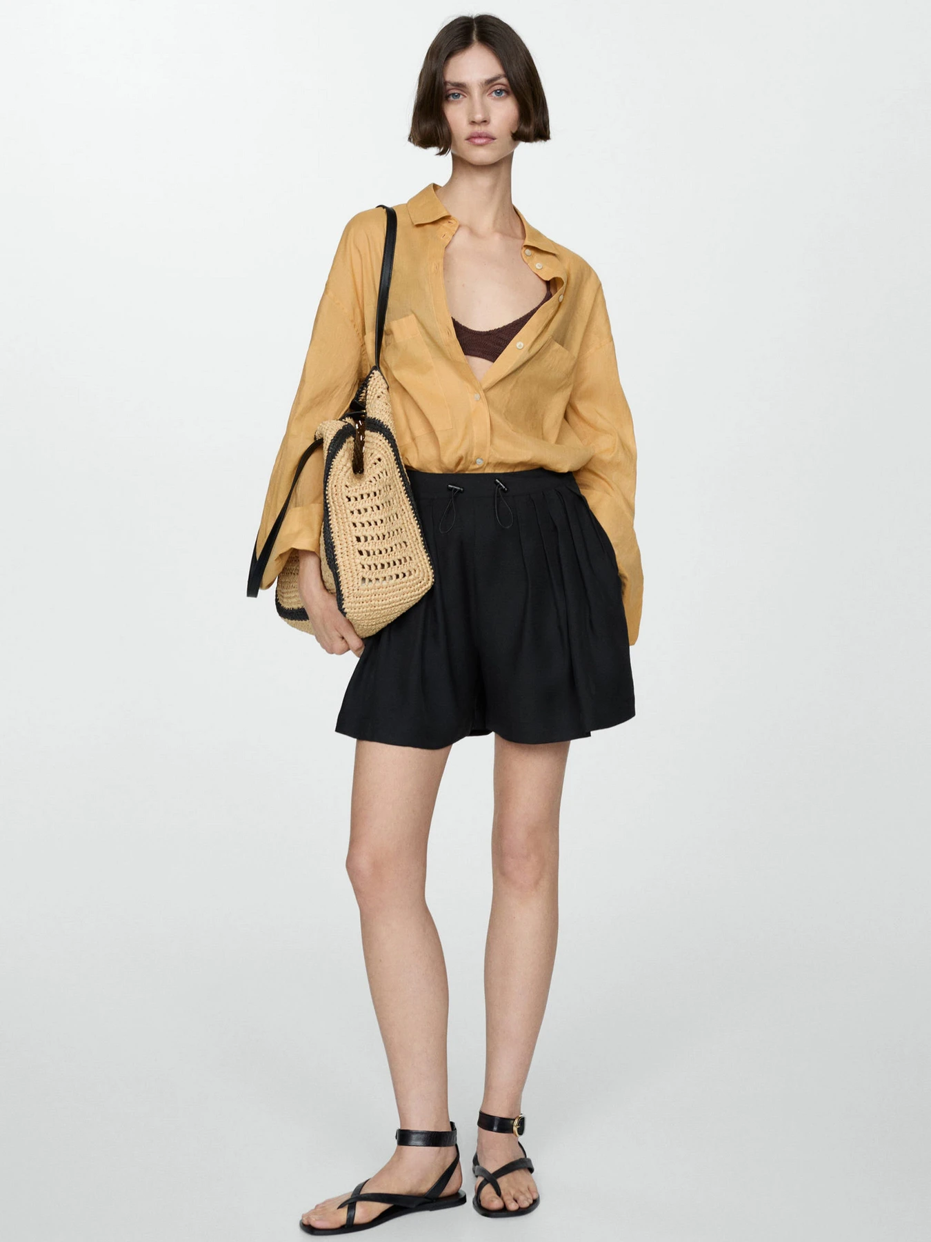 Шорты MANGO PERSEO модель 67067145_99 Шорты MANGO PERSEO модель 67067145_99 Фото