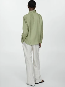 Рубашки MANGO Lino модель 67085722_43 Фото
