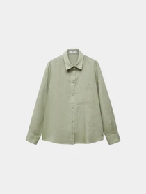 Рубашки MANGO Lino модель 67085722_43 Фото